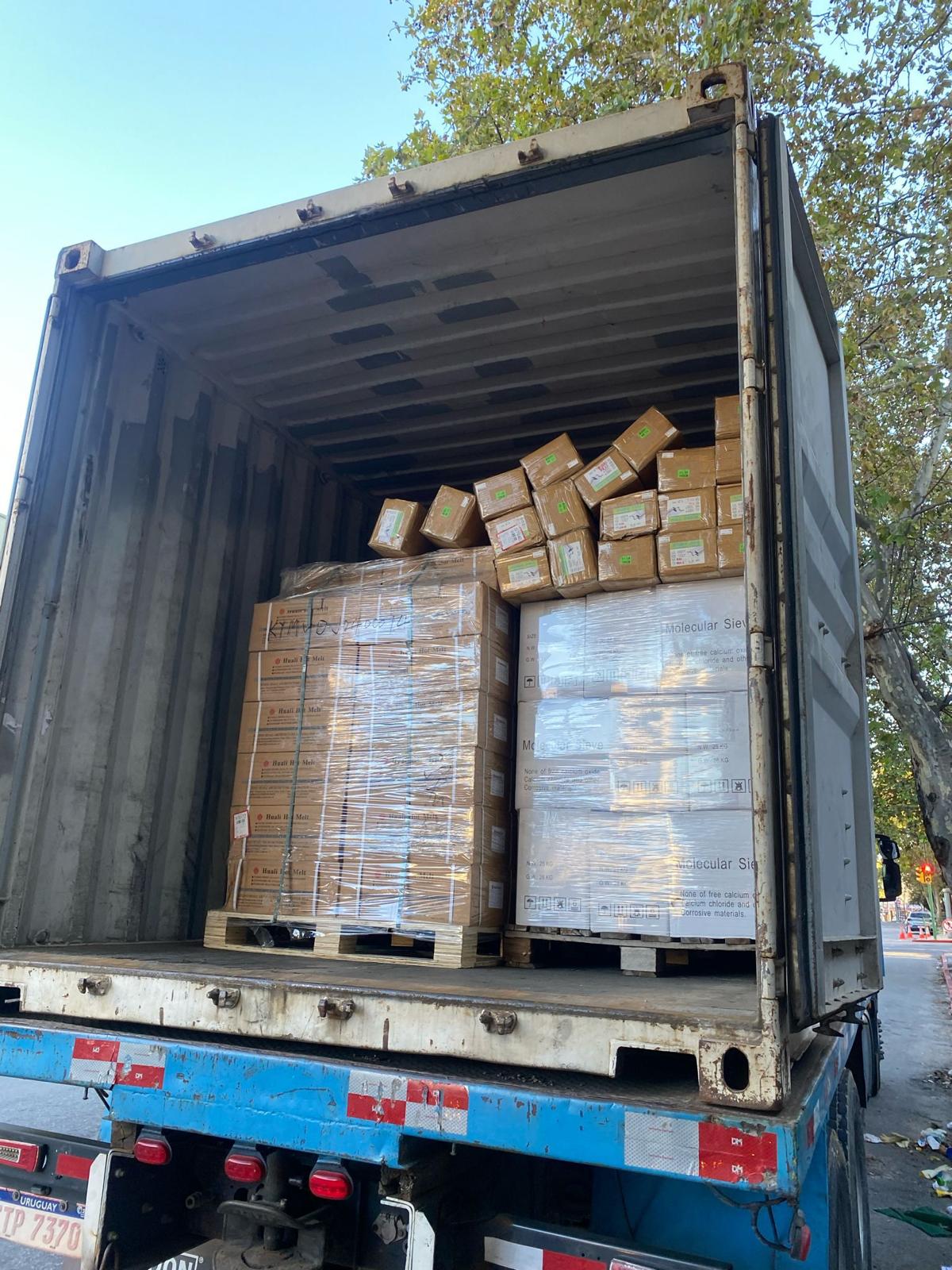 Carga de mercadería importada